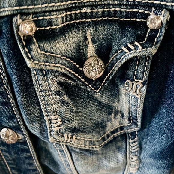 Miss Me Denim Jean Jacket Size S - Picture 3 of 6